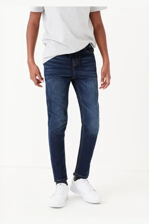 Next Boys Indigo Skinny Fit Stretch Elasticated Waist Jeans (3-16yrs)