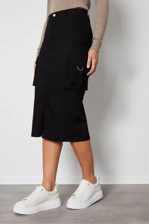 Threadbare Womens Cargo Midi Skirt