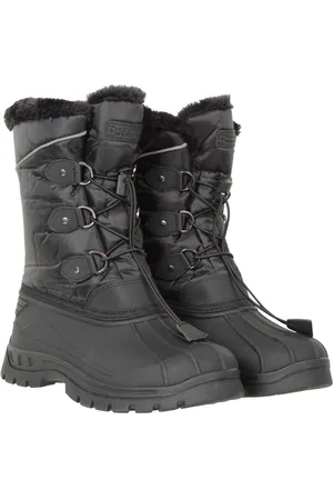 Mountain Warehouse Boys Kids Whistler Sherpa Lined Adaptive Snow Boots