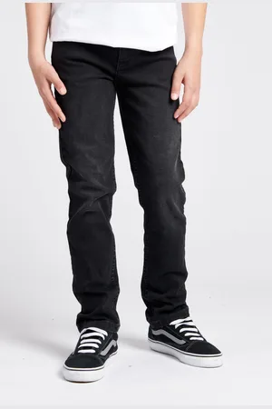 Lee Boys Washed Black Boys Luke Slim Fit Jeans