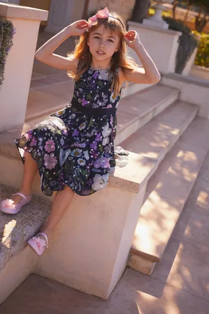 Phase Eight Girls Remy Floral Shimmer Dress