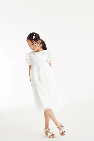 Next Girls Ivory Lace Bridesmaid Dress (3-16yrs)