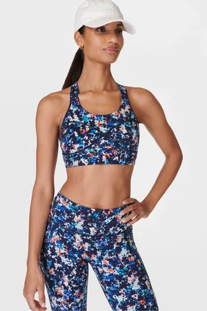 Sweaty Betty Blue Medium Power Support Sports Bra XL