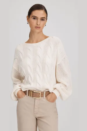 Paige Womens Cotton Blend Knitted Jumper