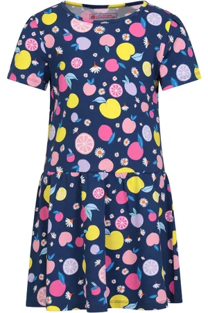 Mountain Warehouse Girls Kids 100% Cotton Drop Waist Dress