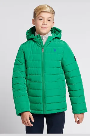 U.S. Polo Assn. Boys U. S. Polo Assn U. S. Polo Assn. Boys Lightweight Quilt Hooded Puffer Jacket