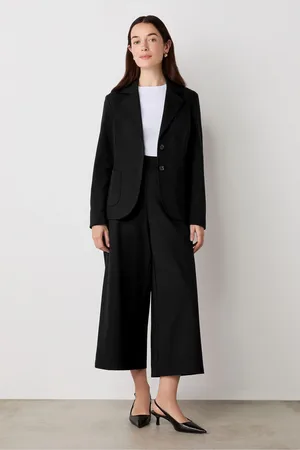 Finery London Black Jules Ponte Jersey Blazer AU 16