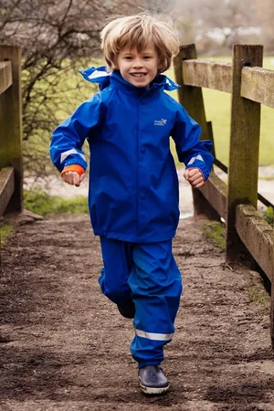 Muddy Puddles Boys Royal Recycled Rainy Day Waterproof Jacket