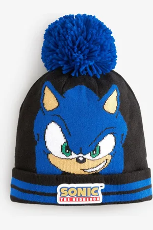 Sonic The Hedgehog Boys License Pom Hat (3-16yrs)
