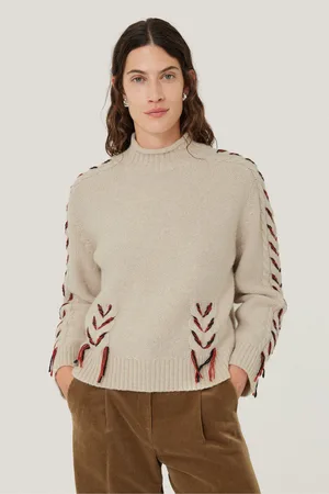 Jigsaw Womens Braided Cable Jumper