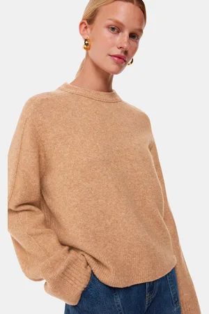 Whistles Womens Alana Wool Mix Crew Neck Jumper