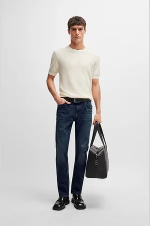 HUGO BOSS Mens Slim Fit Jeans in Comfort Stretch Denim