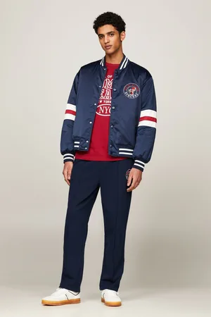 Tommy Hilfiger Mens Varsity Explorer Bomber Jacket