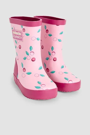 JoJo Maman Bébé Girls Berry Print Wellies
