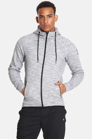Gym + Coffee Mens Mens Fleck Hoodie