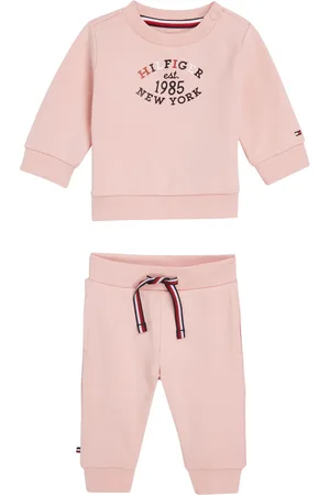 Tommy Hilfiger Girls Monotype Oval Sweat Top & Joggers Set 2 Piece