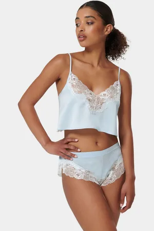 BlueBella Blue Isabella Luxury Satin Cami and Shorts Set AU 10