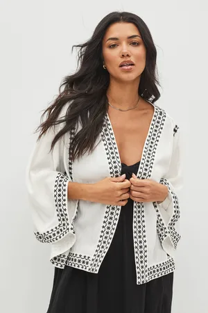 Next Womens Embroidered Kimono