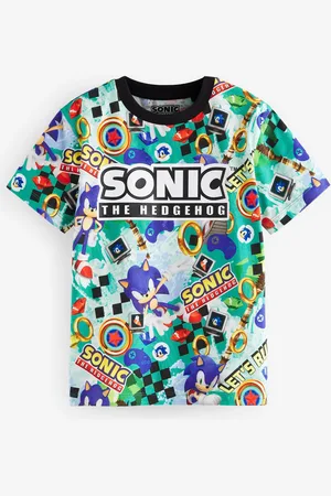 Sonic The Hedgehog Boys /Blue 100% Cotton Licensed T-Shirt (3-16yrs)