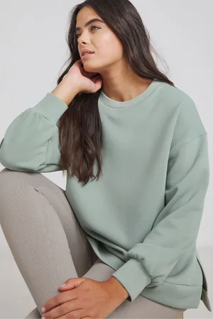 Simply Be Green Luxe Modal Dip Back Sweatshirt AU 16