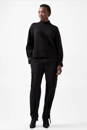 French Connection Womens Kaila Tie Detail Jumper