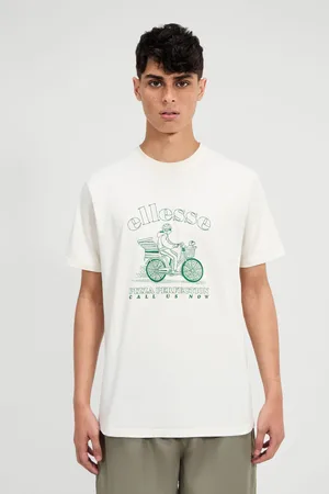 Ellesse Mens Mellino 100% Cotton White T-Shirt M