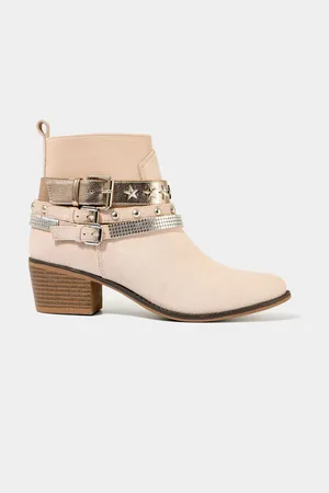 Joe Browns Natural Star Studded Buckle Detail Ankle Boots AU 6 (EU 37)