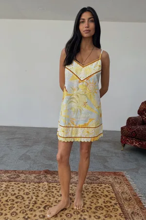 Never Fully Dressed Blue Sun 100% Cotton Slip Pyjamas AU 24