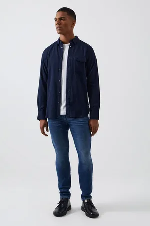 French Connection 100% Cotton Flannel Long Sleeve Shirt XL