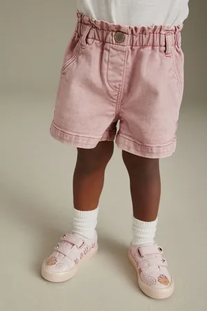 Next Girls Seashell Standard Fit (F) Embellished Touch Fasten Strap Trainers