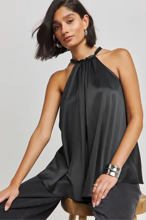 Simply Be Womens Satin Halterneck Top
