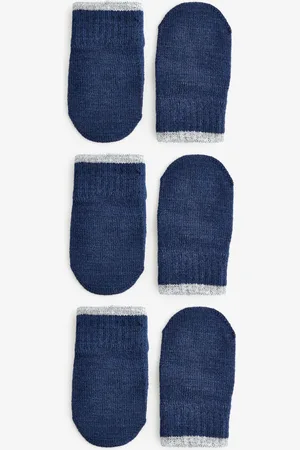 Next Boys Navy 3 Pair Magic Mittens Set (3mths-6yrs)
