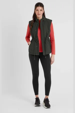 Tog 24 Black Womens Cassly Padded Washed Gilet AU 12