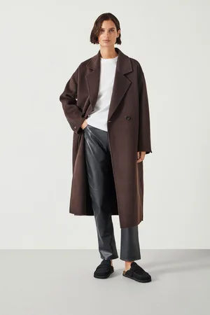 Hush Puppies Womens Pure Wool Double Faced Coat
