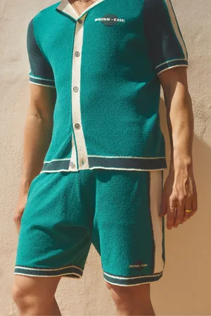 Reiss Mens /White Pergola Ché Towelling Drawstring Shorts