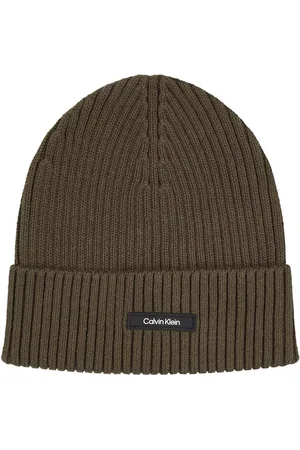 Calvin Klein Mens Classic Cotton Rib Beanie