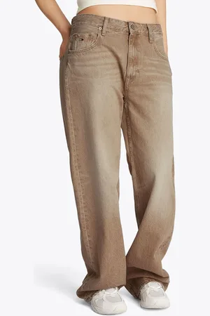Tommy Hilfiger Brown Mia Mid Rise Relaxed Straight 100% Cotton Jeans W28 L32