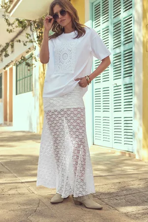 Next Womens Lace Maxi Skirt