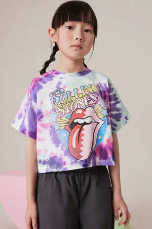 The Rolling Stones Girls Tie Dye Rolling Stones 100% Cotton T-Shirt (3-16yrs)