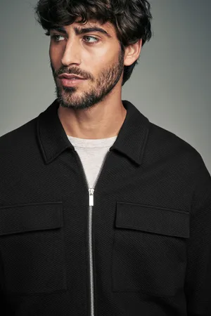 Next Mens Zip-Up Shacket