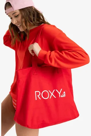 Roxy Red Go For It Logo Tote Bag One