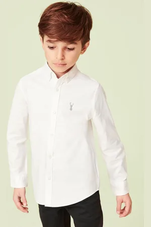 Next Boys Plain Single Oxford Shirt (3-16yrs)