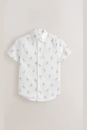 Next Boys 100% Cotton Short Sleeve Printed Shirt (3-16yrs)