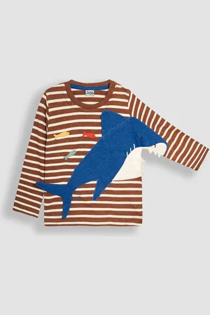 JoJo Maman Bébé Boys Toffee Novelty Appliqué Top