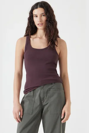 Hush Puppies Brown Scoop Neck Ribbed Vest XL