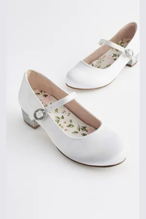 Next Girls Standard Fit (F) Mary Jane Bridesmaid Heel Shoes