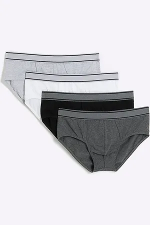 River Island Mens Tonal Split Trunks 4 Pack