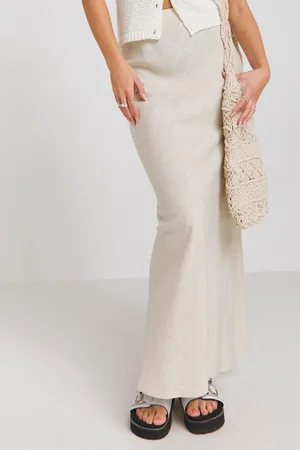 Simply Be Womens Linen Maxi Skirt