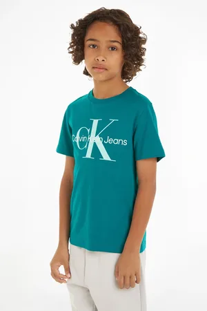 Calvin Klein Boys 100% Cotton Monogram T-Shirt