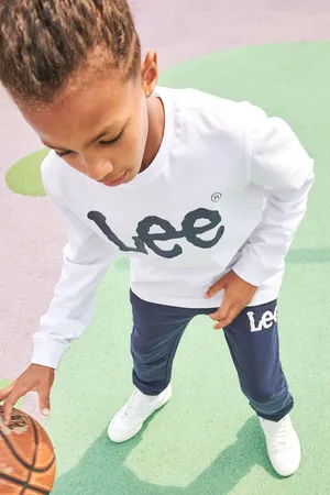 Lee Boys Boys Classic Wobbly 100% Cotton Long Sve T-Shirt